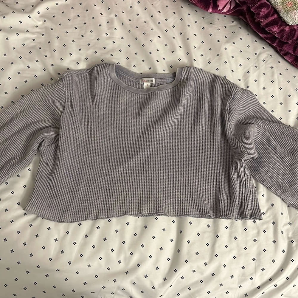 Blue long sleeve, brand flirtitude active